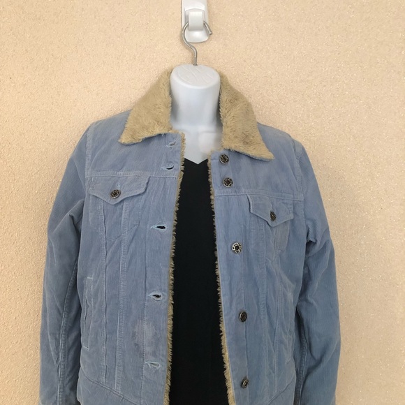 MAVI (CUT) Furred Corduroy Look Jacket Size M - Picture 6 of 7